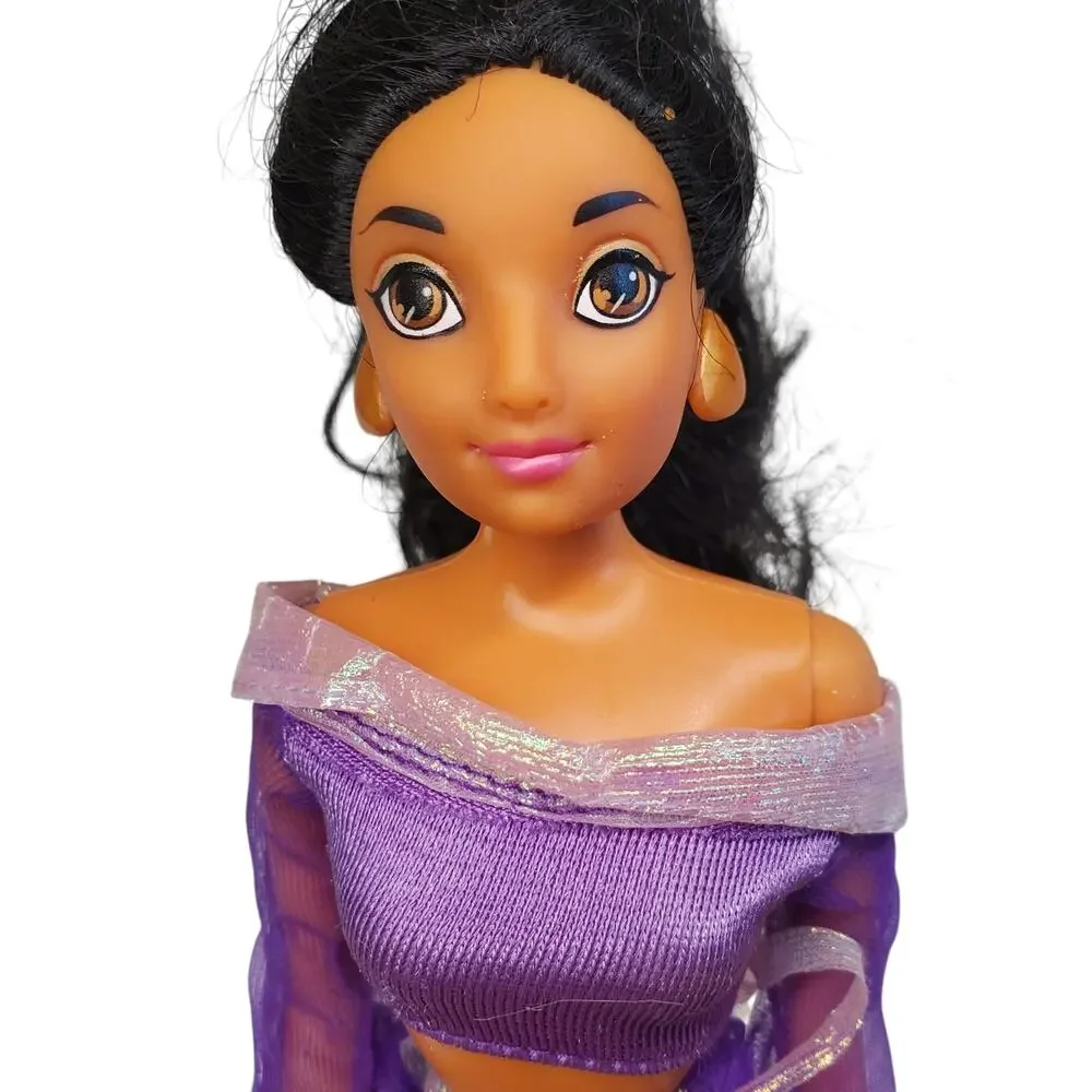 Vintage  Disney Store Princess Jasmine Doll Purple Outfit